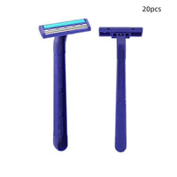 HKM-051731 Blue Stainless Steel Three-layer Disposable Razor for Men