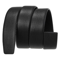 HKM-376915 Men's Genuine Leather Automatic Buckle Belt - Model LY35-3855 in Black
