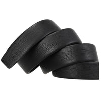 HKM-376915 Men's Genuine Leather Automatic Buckle Belt - Model LY35-3855 in Black