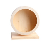 HKM-270163 Solid Wood Running Wheel with Mute Bracket for Small to Large Pets