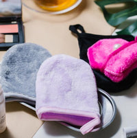 HKM-969747 Gentle Makeup Remover Towel for Sensitive Skin - Soft and Effective Cleansing in Pink, Purple, Black, Grey