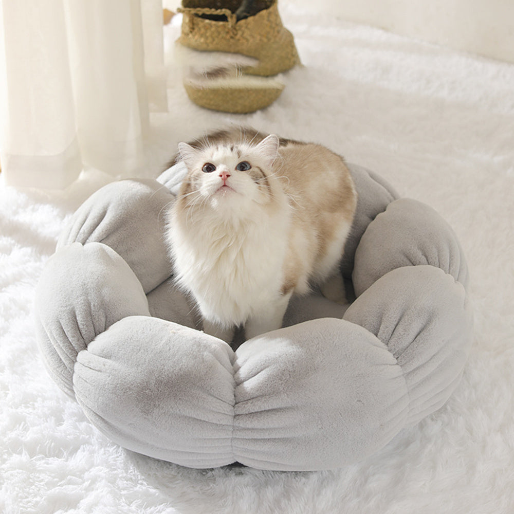 HKM-461843 Warm Wool-Like Cat Litter with High Resilience Thermal Cotton Filling