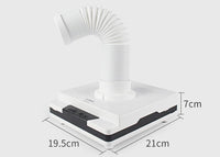 HKM-525715 White Japanese Manicure Vacuum Cleaner with Strong Suction, ABS Plastic, Compact Size 195x210x70mm