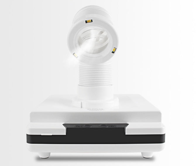 HKM-525715 White Japanese Manicure Vacuum Cleaner with Strong Suction, ABS Plastic, Compact Size 195x210x70mm