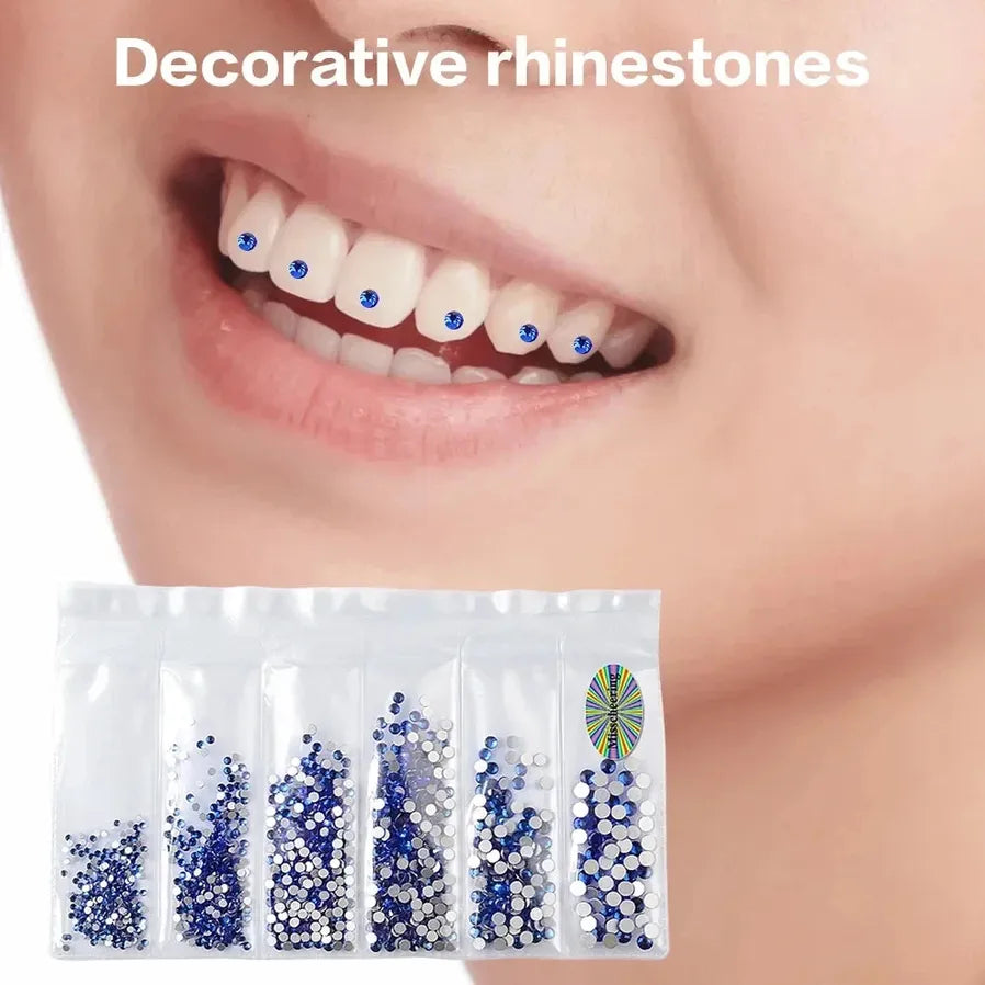 JMT-316938 Crystal Rhinestone Tooth Gems for Bright Smiles with Durable Adhesive