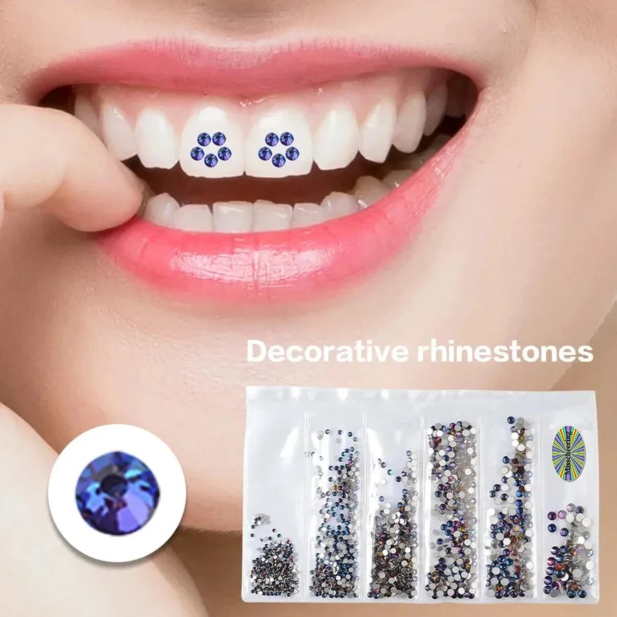 JMT-316938 Crystal Rhinestone Tooth Gems for Bright Smiles with Durable Adhesive