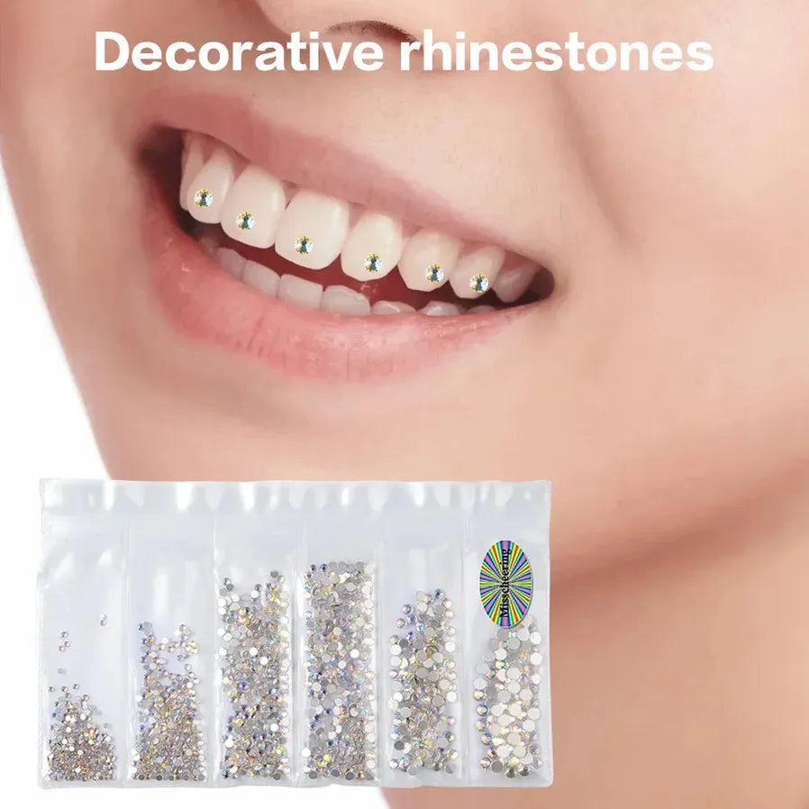 JMT-316938 Crystal Rhinestone Tooth Gems for Bright Smiles with Durable Adhesive