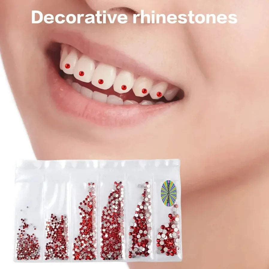 JMT-316938 Crystal Rhinestone Tooth Gems for Bright Smiles with Durable Adhesive