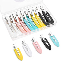 HKM-152019 Traceless Minimalist Hair Barrettes - Boxed Set of Colorful Clips for Bangs and Styling