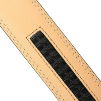 HKM-015315 Men's 3.1CM Automatic Leather Belt with Adjustable Buckle - Model LY31-3351
