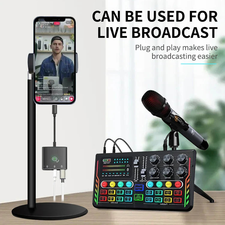 KTX-669715 3 in 1 Audio Splitter Adapter for iPhone with 8-Pin Connector to 3.5mm Aux and Charger Port