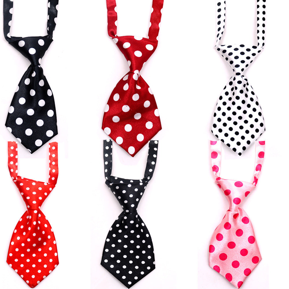 HKM-008083 Adjustable Kids' Pet Ties - Cloth Decoration for Dogs, Small Size 11CM x 5CM, Neck 22CM-45CM, 50PCS Pack