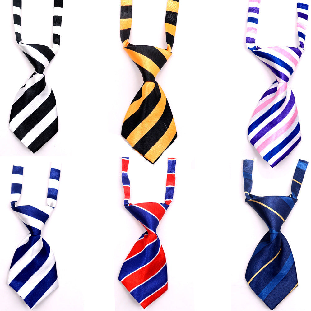 HKM-008083 Adjustable Kids' Pet Ties - Cloth Decoration for Dogs, Small Size 11CM x 5CM, Neck 22CM-45CM, 50PCS Pack