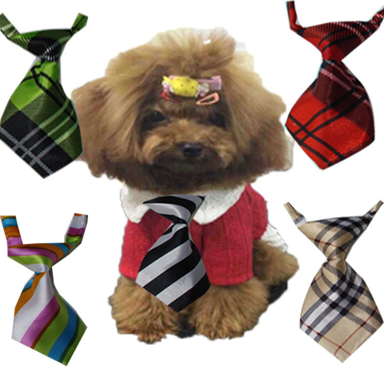 HKM-008083 Adjustable Kids' Pet Ties - Cloth Decoration for Dogs, Small Size 11CM x 5CM, Neck 22CM-45CM, 50PCS Pack