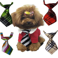 HKM-008083 Adjustable Kids' Pet Ties - Cloth Decoration for Dogs, Small Size 11CM x 5CM, Neck 22CM-45CM, 50PCS Pack