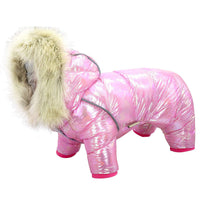 HKM-959187 Colorful Four-Legged Dog Sweater with Buttoned Hat and Reflective Design