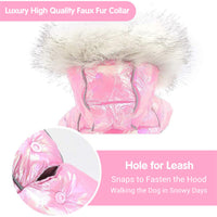 HKM-959187 Colorful Four-Legged Dog Sweater with Buttoned Hat and Reflective Design