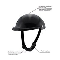 HKM-813587 PET Monochrome Helmet and Glasses Set for Dogs and Cats - Adjustable S/M/L Sizes