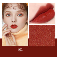 HKM-384339 Matte Velvet Lambskin Lip Gloss - Rich Moisturizing Color with Non-Stick Formula
