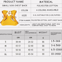 HKM-422355 Breathable Mesh Dog Harness with Reflective Strips and Quick Release Buckle for Small to Large Dogs