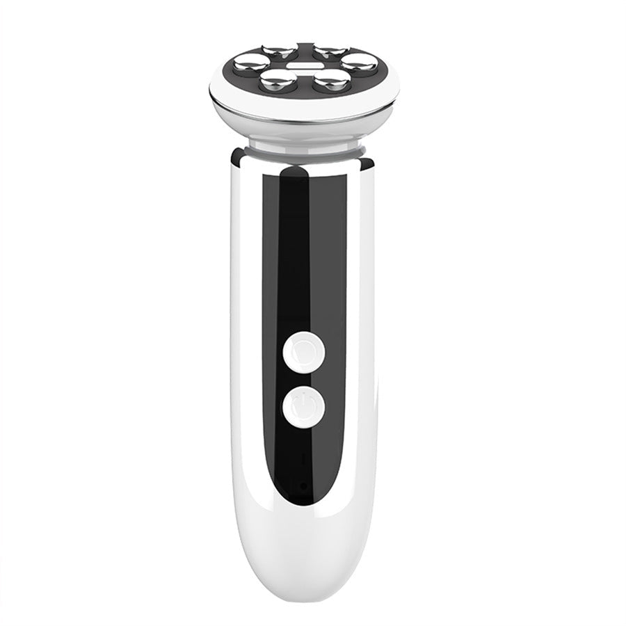 HKM-147731 RF Multi-Function Radiofrequency Cosmetic Instrument - Red/White, ABS Material, 5 Gears, Compact Design