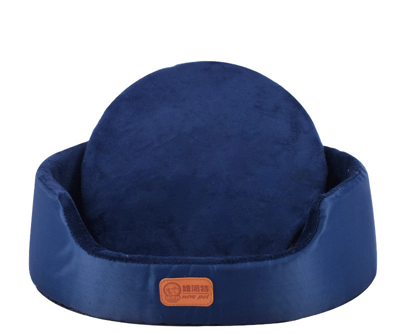 HKM-147667 Universal Washable Oval Pet Bed with Oxford Cloth Jacket and Sponge Inner Core for Dogs and Cats