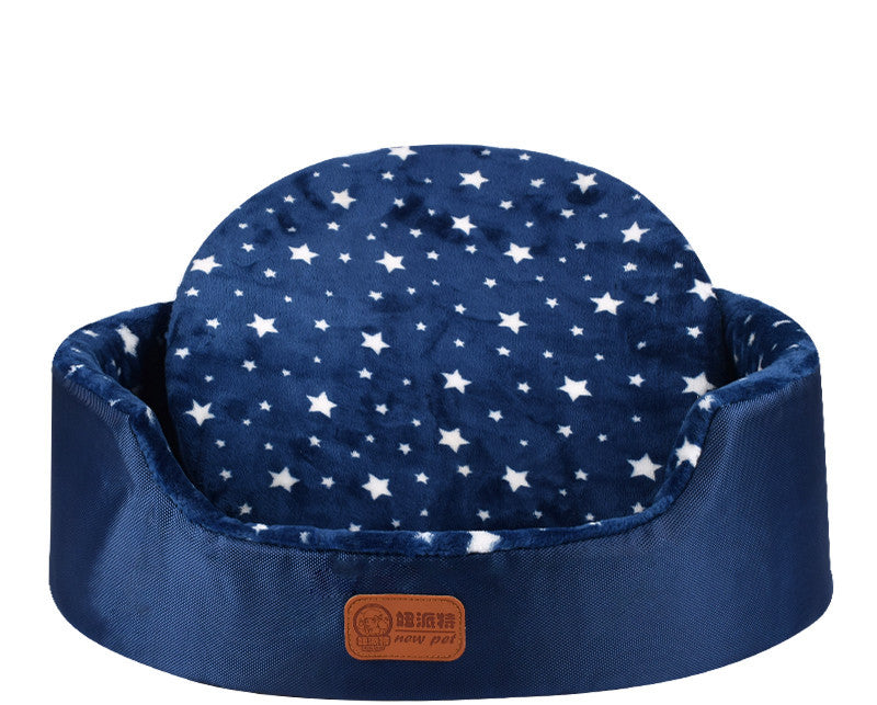 HKM-147667 Universal Washable Oval Pet Bed with Oxford Cloth Jacket and Sponge Inner Core for Dogs and Cats
