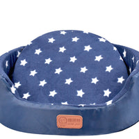 HKM-147667 Universal Washable Oval Pet Bed with Oxford Cloth Jacket and Sponge Inner Core for Dogs and Cats