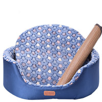 HKM-147667 Universal Washable Oval Pet Bed with Oxford Cloth Jacket and Sponge Inner Core for Dogs and Cats