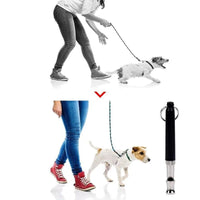 HKM-523603 Adjustable Ultrasonic Dog Training Whistle with Keychain for Effective Pet Communication