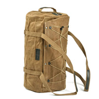 HKM-122835 Waterproof Canvas Motorcycle Rear Bag with Zipper Closure and Multiple Pockets - 28L Capacity