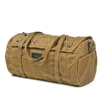 HKM-122835 Waterproof Canvas Motorcycle Rear Bag with Zipper Closure and Multiple Pockets - 28L Capacity