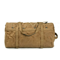 HKM-122835 Waterproof Canvas Motorcycle Rear Bag with Zipper Closure and Multiple Pockets - 28L Capacity