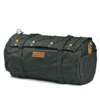 HKM-122835 Waterproof Canvas Motorcycle Rear Bag with Zipper Closure and Multiple Pockets - 28L Capacity