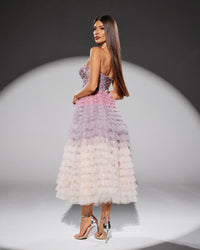 HKM-567763 Elegant Purple Evening Gown for Women - Model EZ25206