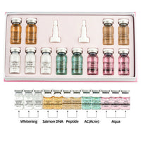 HKM-319635 Korean 8ml BB Cream & Booster Ampoule Starter Kit - 12 Vials for Radiant Skin