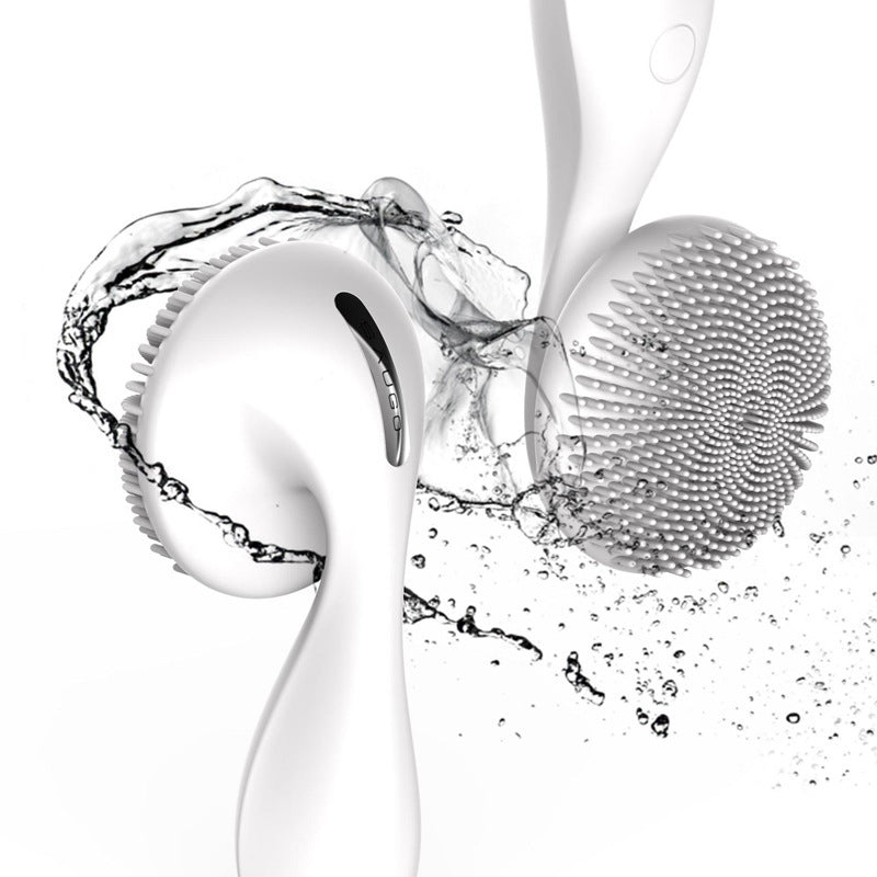 HKM-387667 Wireless Charging Silicone Waterproof Facial Cleansing Device with Massaging Function
