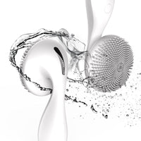 HKM-387667 Wireless Charging Silicone Waterproof Facial Cleansing Device with Massaging Function