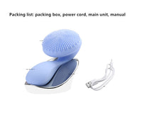 HKM-387667 Wireless Charging Silicone Waterproof Facial Cleansing Device with Massaging Function