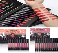 HKM-283731 Matte Waterproof Long-lasting Velvet Lipstick Set - 12 Colors for Smooth, Hydrated Lips