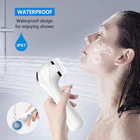 HKM-850515 IPX7 Waterproof Facial Cleansing Brush with 3-in-1 Exfoliating Features and 4 Replaceable Brush Heads