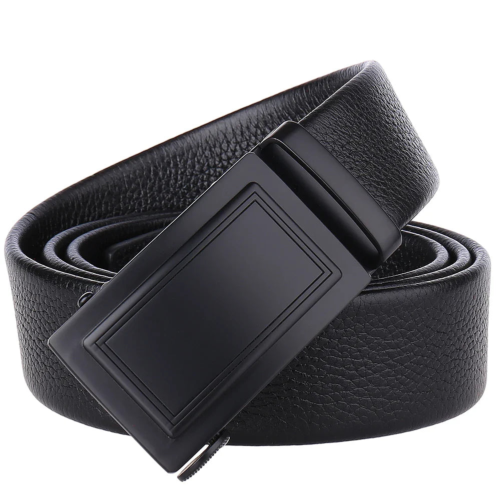 HKM-929363 Genuine Leather Men’s Belt - Classic Design with Durable Buckle, Model LY36-21703-5