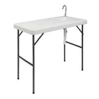 HKM-041811 Rectangular Outdoor Fishing Table - Sturdy and Portable Design for All Your Fishing Needs