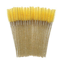 HKM-249811 Disposable Eyelash Brushes with Crystal Rod - 50 Pack