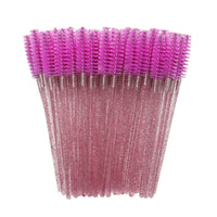 HKM-249811 Disposable Eyelash Brushes with Crystal Rod - 50 Pack