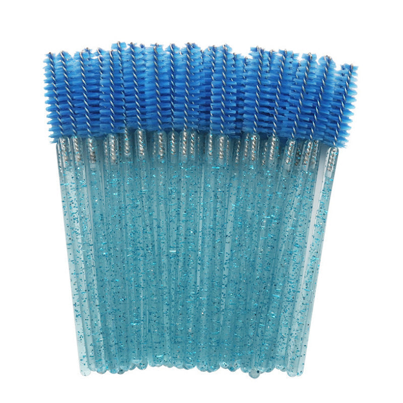 HKM-249811 Disposable Eyelash Brushes with Crystal Rod - 50 Pack