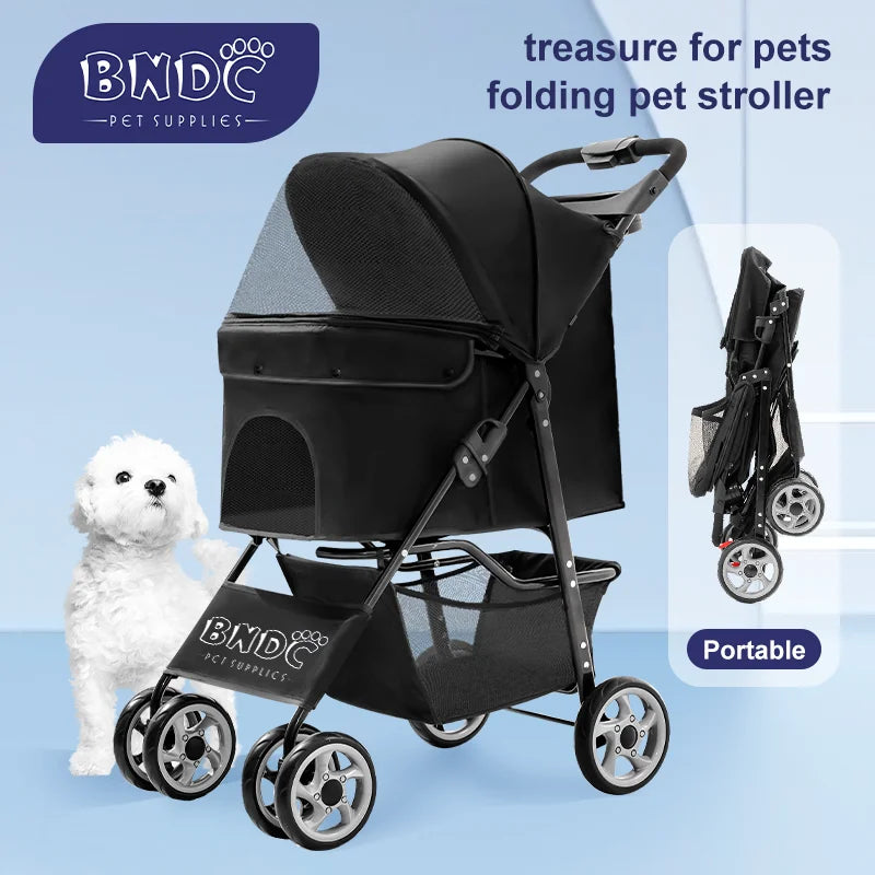 JMT-322122 Lightweight Foldable Pet Stroller for Easy Travel with Your Pet