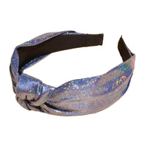 HKM-662035 Korean Style Wide-Side Hairpin Headband with Geometric Design