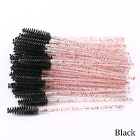 HKM-543571 Crystal Acrylic Eyelash Brush with Nylon Bristles - Multiple Color Options Available