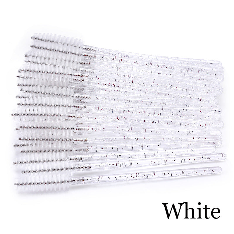 HKM-543571 Crystal Acrylic Eyelash Brush with Nylon Bristles - Multiple Color Options Available